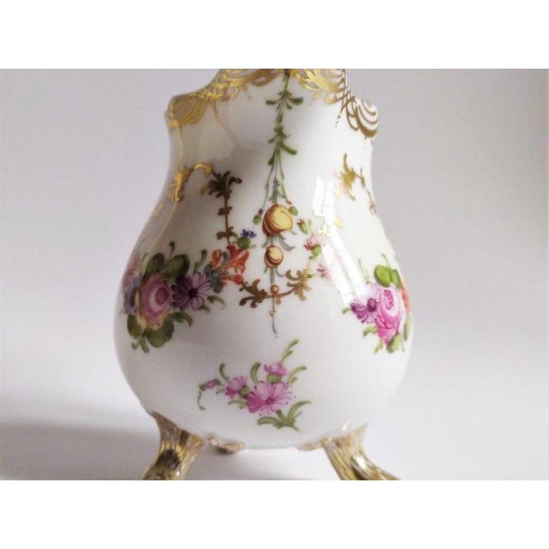 Pot à Lait Décor Floral Porcelaine De Meissen