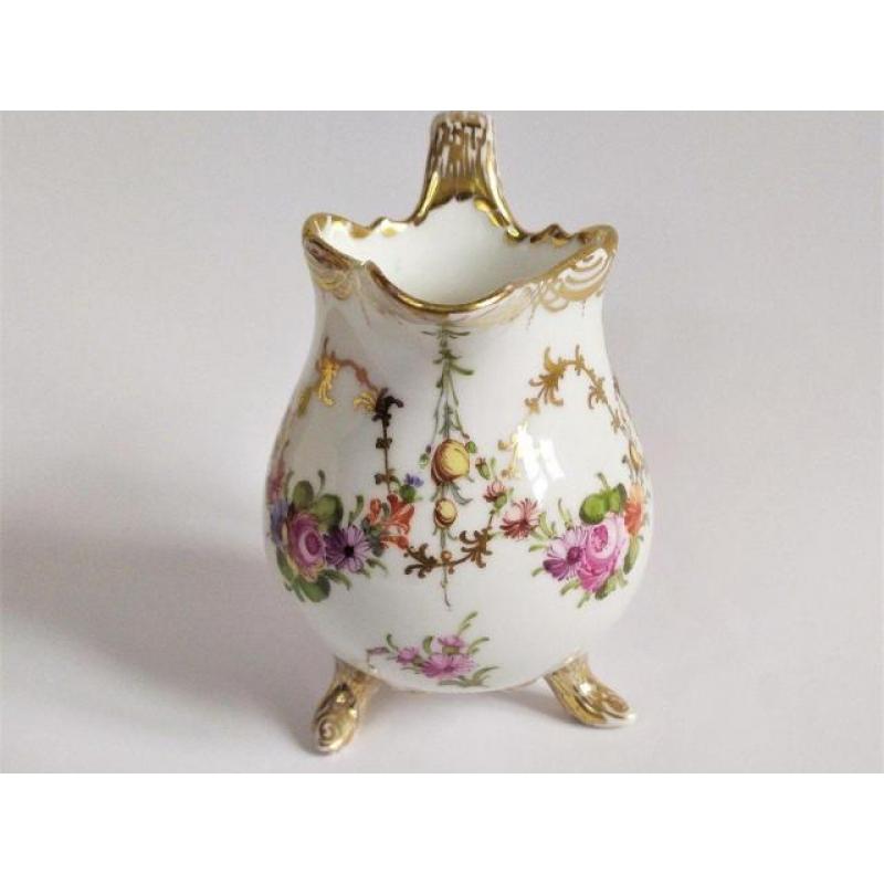 Pot à Lait Décor Floral Porcelaine De Meissen