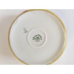 Boite En Porcelaine Peinte De Limoges Style Art Nouveau