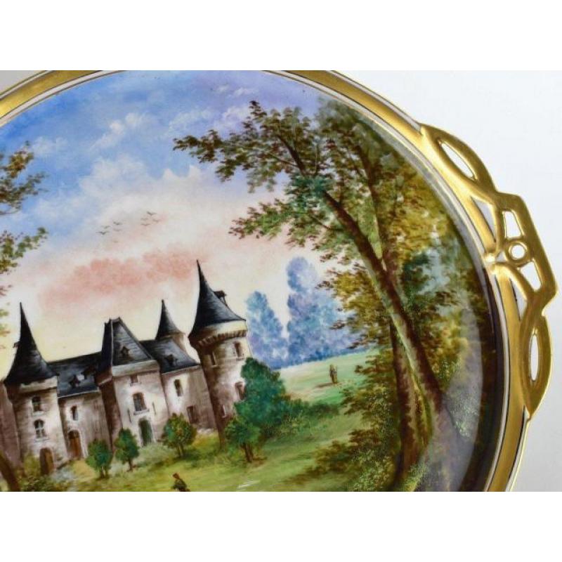 Grand Plateau En Porcelaine De Limoges