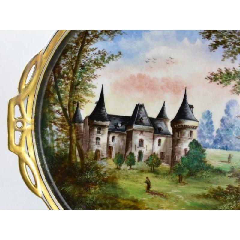 Grand Plateau En Porcelaine De Limoges