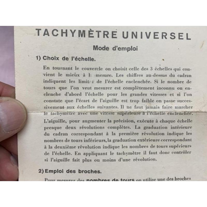 Compte tour tachymètre universel