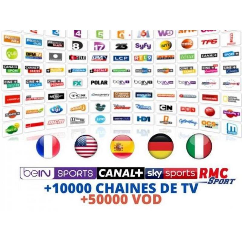 Sub IPTV la révolution pour 3 appareils connectés 45 €